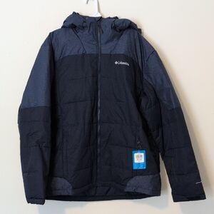 Columbia Men's Puffer Jacket - Black and Gray